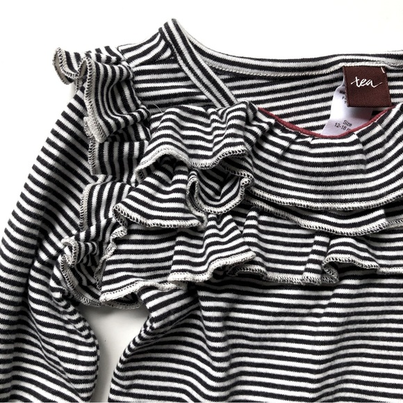 Tea Collection Ruffle Stripe Top - Picture 3 of 3